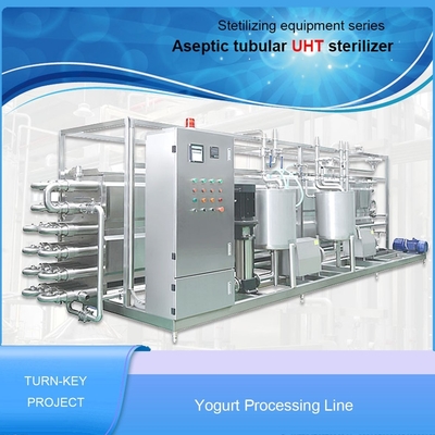 1000L / H Soya Milk / Yogurt Processing Plant , Skid Mounted Flavored Milk / Juice Production Line