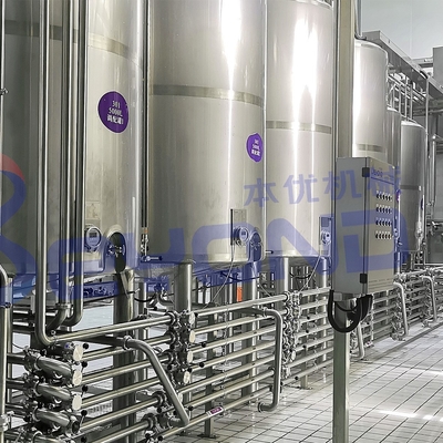SUS304 / SUS316 Linha de processamento de leite pasteurizado pacote de saco plástico