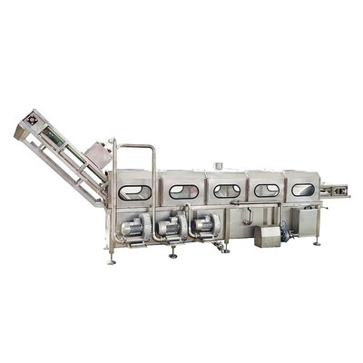 Equipamento de processamento de aço inoxidável da cenoura da máquina da lavagem e de descascamento da cenoura