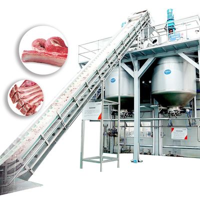 Controlo automático de alta pressão de máquina de processamento da carne da resistência que alimenta continuamente